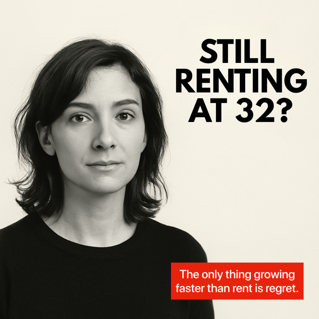 Buying a home in Raleigh in 2025 — image of a renter realizing the cost of waiting; Martini Mortgage Group Raleigh Mortgage Broker