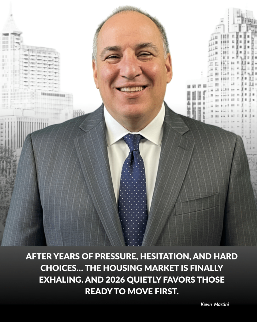 Kevin Martini discusses the Raleigh real estate market outlook for 2026 in Raleigh, North Carolina