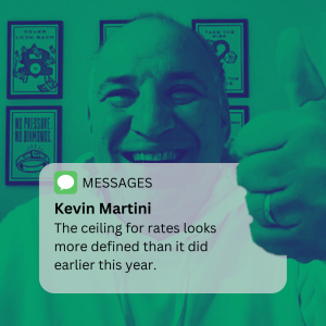 Kevin Martini, Raleigh mortgage lender, sharing insight that the ceiling for mortgage rates looks more defined than earlier in the year