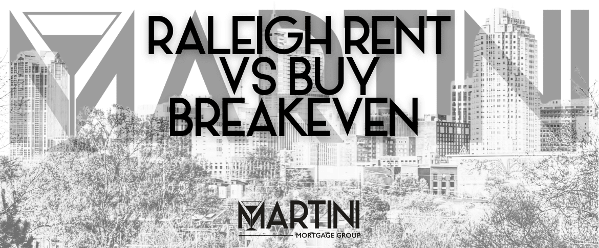 Raleigh rent vs buy breakeven analysis showing when buying a home in Raleigh can outperform renting in 2026
