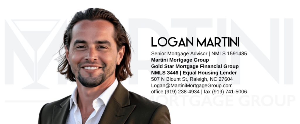Mortgage Advisor Logan Martini, Senior Mortgage Advisor with Martini Mortgage Group in Raleigh NC, NMLS 1591485