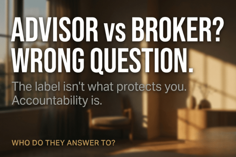 Mortgage advisor vs mortgage broker compared by Martini Mortgage Group in Raleigh NC, showing the difference is accountability, not the title