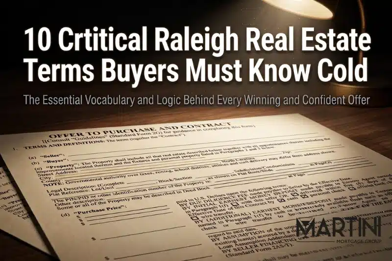 10 Mortgage Terms Raleigh Homebuyers Need to Know Cold
